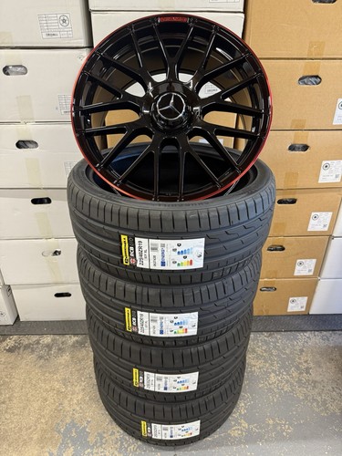 C63s alloy wheels black - x4, 19"