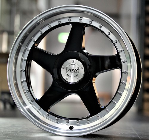 Black alloy wheels - 18", fits